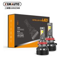 ราคา ไฟหน้ารถมอเตอร์ไซค์แบบ LED รถยนต์ท่อทองแดงสามท่อ85W H4H7H11900590129006 K7C หลอดไฟ LED ความสว่างสูง (25828018041)