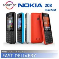 ราคา คีย์บอร์ด1 3MP WCDMA 2G 3G GSM สำหรับ Nokia 208สองซิมต้นฉบับพร้อมโทรศัพท์มือถือ1020MAh (22410193828)