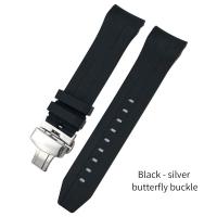 ราคา สายนาฬิกายางรัดปลายโค้ง21มม 22มม สำหรับ Tissot T120 Seastar T120407A T120417A สีดำซิลิโคนสีส้มกำไลข้อมือสายนาฬิกา (21874987083)