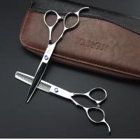 ราคา กรรไกรตัดผมมือซ้าย6 0นิ้วชุด2ชิ้นกรรไกรแบบบางกรรไกร (10204419675)