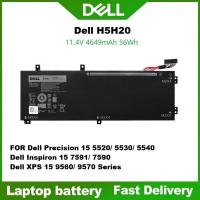 ราคา แบตแท้ รุ่น H5H20 สำหรับ Dell XPS 15 9550 9560 9570 9590 Precision 5510 5520 5530 5540 Inspiron 7501 7590 7591 Series (26345503551)