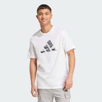 ราคา adidas ไลฟ์สไตล์ เสื้อยืดโลโก้ลายพราง ผู้ชาย สีขาว JM6380 (26291864974)
