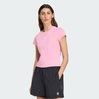 ราคา adidas ไลฟ์สไตล์ เสื้อยืดทรงสลิม Essentials ผู้หญิง สีชมพู JW5040 (26291819664)