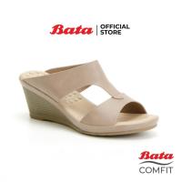 ราคา Bata COMFIT รองเท้าเพื่อสุขภาพ Comfortwithstyle รองเท้าส้นสูง รองเท้ามีส้น รองเท้าแบบสวม ส้นเตารีด สำหรับผู้หญิง สูง 3 นิ้ว สีชมพูกะปิ รหัส 6615113 (1344616956)