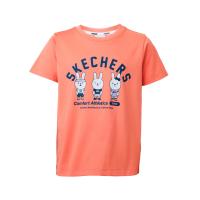 ราคา Skechers สเก็ตเชอร์ส เสื้อยืดแขนสั้นเด็กผู้หญิง Girls Comfort Athletic Short Sleeve Tee SL424G663 OR01 (23680660506)