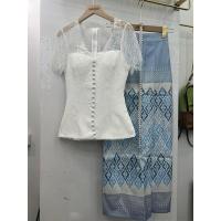 ราคา พร้อมส่ง ชุดเซทผ้าไทย ชุดไทย ใส่ทำบุญ Set เสื้อ กระโปรง ผ้าถุงสำเร็จรูป (24402097124)