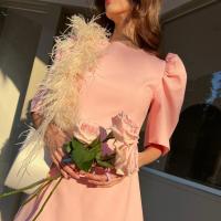 ราคา FLAT2112 FF0032 MACARON DRESS เดรสแขนพอง เดรสเข้ารูป เดรสออกงาน (22753095929)