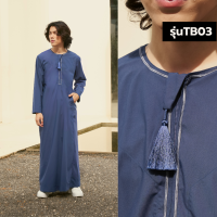 ราคา Lah si ชุดโต๊ป Thobe ชุดสำหรับมุสลิมชาย omani โต๊ปโอมาน รุ่น TB03 (25326357165)