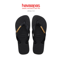 ราคา HAVAIANAS รองเท้าแตะ Top Logo Metallic BLACK 41272441069NF H5BKXX (25930198630)