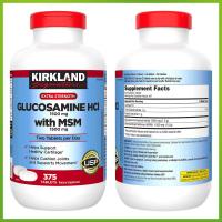 ราคา Exp 06 2027 Kirkland Signature Glucosamine with MSM 375 Tablets เม็ด (22031934602)