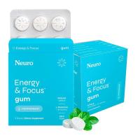ราคา Neuro Energy Caffeine Gum Mints for Energy Focus Sugar Free with L theanine Caffeine Vitamin B12 Vitamin B6 Peppermint Flavor (126206854277)
