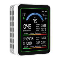 ราคา เครื่องตรวจวัดคุณภาพอากาศ 10 in 1 รุ่นใหม่ ตรวจจับก๊าซคาร์บอนไดออกไซด์ PM0 3 PM1 0 PM2 5 PM10 ฟอร์มาลดีไฮด์ อุณหภูมิ และความชื้น CO2 TVOC (126430190583)