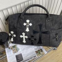 ราคา Chrome Hearts 2024 New Stitching Portable Travel Bag Cross Large Capacity Shoulder Messenger Bag Simple Commuter Bag 2025 U S A New product (24852263110)