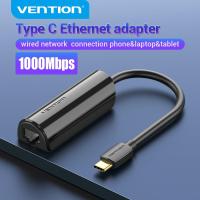 ราคา Vention 1000Mbps USB C Adapter USB C ถึง Gigabit Ethernet Adapter การส่งข้อมูลอย่างรวดเร็วสำหรับแล็ปท็อป Lenovo HuaWei XiaoMi Type C ถึง Gigabit Ethernet Adapter (5938488652)