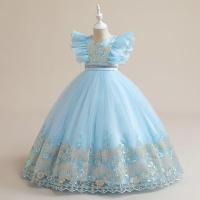 ราคา Gd3958 พร้อมส่งจากไทย ชุดออกงานเด็กหญิงสีฟ้า แบบสวยหรูสุดน่ารัก ชุดราตรีเด็กทรงยาวห้าส่วน ชุดออกงานการแสดง (20362295938)