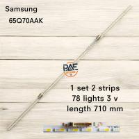 ราคา BLSS000047 หลอดเเบล็คไลท์ทีวี BACKLIGHT SAMSUNG รุ่น QA65Q70AAK 1set 2เส้น 78 LED 3 V ยาว 710 mm (24596931665)