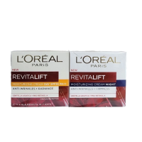ราคา ลอรีอัล ปารีส รีไวทัลลิฟท์ กลางวัน กลางคืน Loreal Paris DEX REVITALIFT Day Cream 50ml Night Cream 50ml (22193738215)
