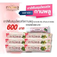 ราคา Set สุดคุ้ม ยาสีฟันสมุนไพรสกัด กานพลู ขนาด 80 กรัม 6หลอด (13947009100)