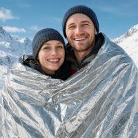 ราคา Practical br Emergency Blanket Foil Blanket 6 Pack Foil Blankets Emergency Thermal Blankets for Outdoor Activities (26268130417)