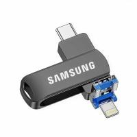 ราคา Samsung 1TB 2TB 3 In 1 Flash Drive High speed Metal USB Flash Drive Type C U Stick SmartPhone MacBook Tablet 3 in 1 Flashdrive OTG USB i phone Flash Drive แฟลชไดร์ฟ 3 0 Thumbdrive 2TB Dual Drive Flash