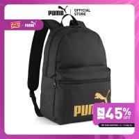 ราคา PUMA Phase Backpack กระเป๋า Black Gold 09116403 (24516291107)