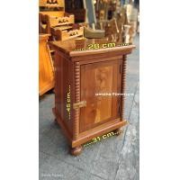 ราคา ตู้บริจาคเงิน ตู้บริจาคไม้สักแท้ เคลือบเงาพร้อมใช้งาน มีที่คล้องกุญแจ สินค้าพร้อมส่ง (23778323682)