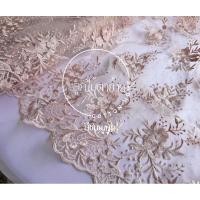 ราคา ผ้าลูกไม้ ผ้าลูกไม้ตัดชุด เนื้อนิ่ม สีหลายสีให้เลือก พร้อมส่ง หน้ากว้าง55นิ้ว ผ้าลูกไม้ตัดเสื้อ ลูกไม้ใยบวบ (24638436158)