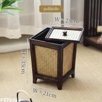 ราคา ถังขยะไม้ไผ่สานมีฝาปิด ใช้ในบ้าน ห้องนั่งเล่น ห้องนอน ไม้ไผ่สานตะกร้า ไม้ไผ่สานตะกร้าเก็บของ โถังขยะไม้เนื้อแข็งทนทาน (24187522513)