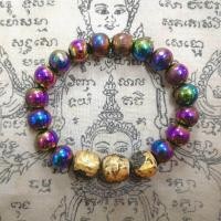 ราคา ประคำข้อมือ เหล็กไหล 7 สี เหล็กไหลปีกแมลงทับ แร่ดูดทรัพย์ เหล็กไหล สี รุ้ง ประคำพระสมเด็จม้วน สมเด็จโต เม็ดประคำ 10 มิล สร้อยลูกปัดเหล็กไหล มวลสาร ศักดิ์ สิทธิ์ สร้อยยืดได้ (15999899632)