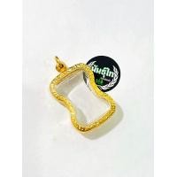 ราคา กรอบพระ งานทองเลเซอร์24k ใส่พระมเหศวรขนาด2 5x3 5 ได้ไม่เกิน2มิล กรอบทรงมนไม่ลอกไม่ดำ (16508754868)