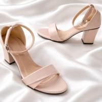 ราคา Nilin รองเท้ารัดส้น ไซส์ 35 40 รองเทัาส้นสูง 2 5 นิ้ว รองเท้าใส่ออกงาน รองเท้าใส่ทำงาน แบบรัดข้อปิดส้นเท้า (23861527551)