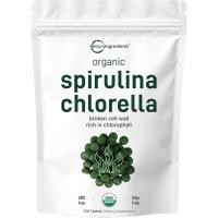 ราคา Micro Ingredients Organic Spirulina Chlorella Tablets 720 Tablets 4 Month 50 50 Blend Superfood Cracked Cell Wall for Better Absorption Rich in Vegan Protein Chlo (126207008061)