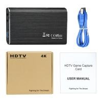 ราคา Capture Card HDMI เป็น USB3 0 4K 60FPS การ์ดจับภาพวิดีโอ แถมสาย USB 3 0 ยาว 60 cm capture card 4k มีรูไมค์ หูฟัง (25714109520)