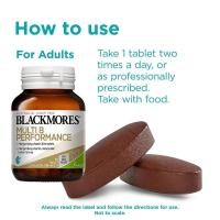 ราคา Blackmores Multi B Performance 30Tablets แบล็คมอร์ส มัลติบี เพอร์ฟอร์แมนซ์ 30เม็ด ลดความเครียด (126346258125)