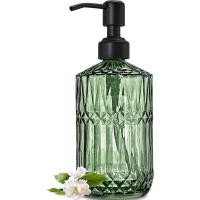 ราคา JASAI 18Oz Green Glass Soap Dispenser with Gold Rust Proof Pump Refillable Kitchen Soap Dispenser for Dish Soap Soap Dispenser Bathroom for Hand soap Lotion Body Wash (23973244826)
