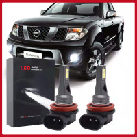 ราคา สำหรับ Nissan NAVARA D40 2006 2013 2PC 6000K Xenon สีขาวหลอดไฟ LED หมอกเปลี่ยนหลอดฮาโลเจน รับประกัน 1 ปี เสียบและเล่น (23754080165)