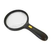 ราคา แว่นขยาย แว่นขยายมีไฟ แว่นขยายอ่านหนังสือ แว่นตาแว่นขยาย มีเลนส์ขยายในตัว 3 LED netted handle double magnification Magnifier (980104272)