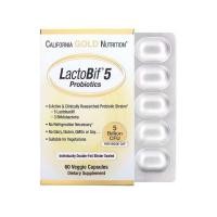 ราคา Probiotic โพรไบโอติก โปรไบโอติก LactoBif Probiotics California Gold 5 30 5000 พันล้าน ยกกล่อง exp 2028 ขนาด 60 เม็ด (23353730052)