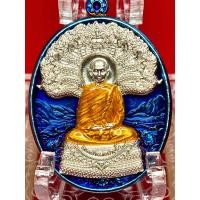 ราคา หลวงปู่จื่อ เนื้อมหาชนวนชุบบูลโรเดียม หน้ากากชุบทองคำแท้เต็มองค์พญานาค เลข ๙๒ (22917883265)