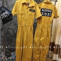 ราคา ฟรีไซด์ อก36 ชุดนักโทษ ชุดช่าง ชุดหมี แฟชั่น เก็บเงินปลายทาง (403858389)