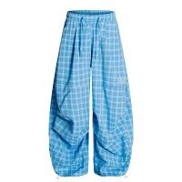 ราคา กางเกงลายสก็อตสีแดงแบบสบายสำหรับผู้หญิง (25848399699)