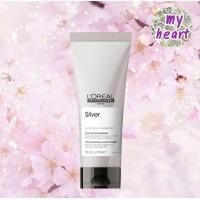 ราคา Loreal Silver Shampoo Conditioner แชมพู ครีมนวดผม สำหรับโทนสีเทา โทนหม่น (13570183395)