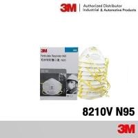 ราคา 3M 8210V N95 กล่อง10ชิ้น หน้ากากป้องกันฝุ่นชนิดมีวาล์ว Mask 3M Valved Respirator 8210 ของแท้ 100 ส่งฟรี (203243003)
