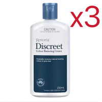 ราคา ของแท้100 Restoria Discreet Colour Restoring Cream 250ml Restoria ครีมทาผมดำปิดผมหงอก (25286181738)