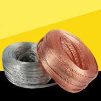 ราคา OUSHIDUN สายรัดโลหะทำจากทองแดงแบบแผ่น สำหรับป้องกันคลื่นแม่เหล็กไฟฟ้า สายทองแดงนุ่ม (126459935847)