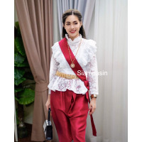 ราคา Siamoutfit โจงกระเบน ผ้าไหม งานซิปข้าง ส่งร้านชุดไทย เอวยืด 24 42 นิ้ว โจงกระเบนผู้หญิง โจงกระเบนสำเร็จ โจงสีแดงเลือดหมู โจงกระเบนชุดไทย Jong (12367132864)