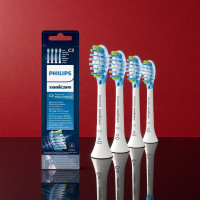 ราคา Official Authentic Philips Sonicare C3 Replacement Toothbrush Heads HX9024 White Black 4 8 (25432047725)