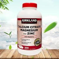 ราคา Exp 01 2028 Kirkland Signature Calcium Citrate Magnesium and Zinc 500 Tablets (24159396681)
