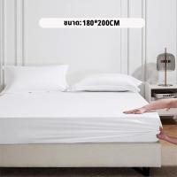 ราคา ผ้าปูที่นอนโรงแรม สีขาว แบบไม่รัดมุม กันไรฝุ่น ภูมิแพ้ ซักง่าย ผ้าปูที่นอน เกรดโรงแรม Bed sheeet (24591734778)