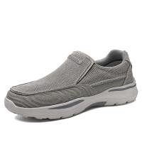 ราคา Skechers สเก็ตเชอร์ส รองเท้าผู้ชาย Men SKECHERS USA Garza Conlen Shoes 202571 OLV NEW Plus size eu39 48 Mens walking shoes Air Cooled Memory Foam Classic Fit Goga Mat Arch (23497650932)